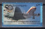 Mexic 1997 - A 50-a aniversare a Colegiului Piloților Aerieni Mexicani, MNH