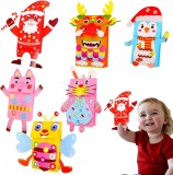 Set de 6 figurine de hartie JINGYOU, multicolor, 23 x 33 cm