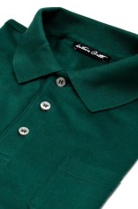 Tricou barbati polo slim verde TR003 foto