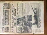 ziar daily sketch nazi raid london 29 august 1940 world war II razboi mondial istorie replica reeditare 12 pagini