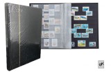 Leuchtturm clasoar pentru timbre - 16 file / 32 pagini negre , negru