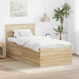 Cumpara ieftin Cadru de pat Stejar Sonoma 75 x 190 cm Lemn prelucrat