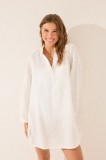 Women&#039;secret rochie culoarea alb, midi, drept, 4929175