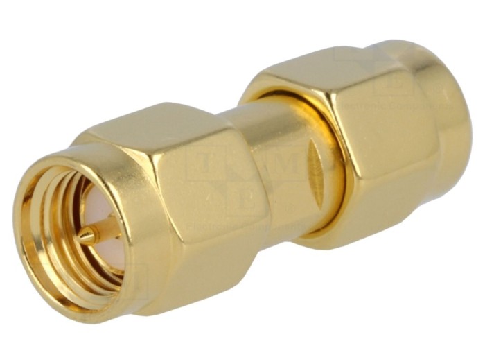 Conector adaptor SMA tată 50&Omega; aurit