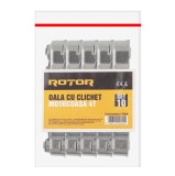 Set 10 oale cu clichet pentru motocoasa 4T ROTOR, metal rezistent