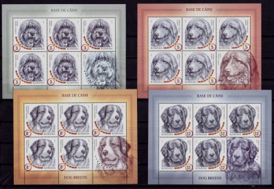 ✅RO 2019 ,LP 2230 c ,&amp;quot;Rase de caini romanesti &amp;quot; , mcoli de 5 marci+1vinieta ,MNH foto