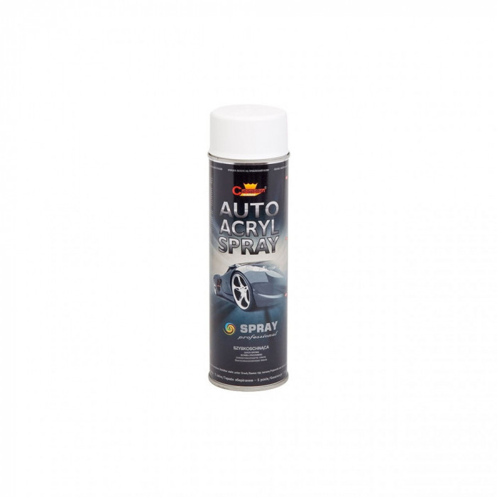 Spray vopsea Profesional CHAMPION ALB LUCIOS PUR 500ml Cod:RAL9003