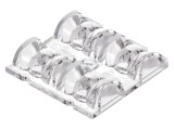 Lentilă LED Pătrată Transparentă 19-30&deg; H 10.6mm