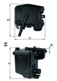 Filtru combustibil MAHLE KL431D