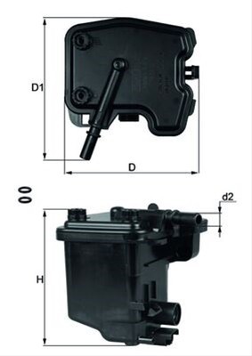 Filtru combustibil MAHLE KL431D foto