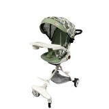 Carucior Sport Cyrax 3in1, 6-36 Luni, Reversibil, Pliabil, Tavita pentru Masa, Pozitie de Somn, Centura de Siguranta, Roti 360, Suport Pahar, Copertin