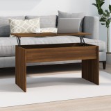Cumpara ieftin Măsuță de cafea, stejar maro, 102x50,5x52,5 cm, lemn prelucrat