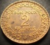 Moneda istorica (BUN PENTRU) 2 FRANCI - FRANTA, anul 1925 *cod 4077 A.UNC patina, Europa