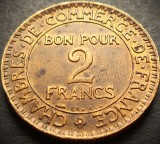 Moneda istorica (BUN PENTRU) 2 FRANCI - FRANTA, anul 1925 *cod 4077 A.UNC patina