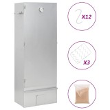 Cumpara ieftin Afumatoare gratar cu aschii lemn 44,5x29x110 cm otel galvanizat