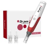 Creion cu Micro-Ace din Titan, Dr. Pen, Dermapen N2, 2x Rezerve 12 ace, Adancime 0.25 - 2.50 mm, 5 v