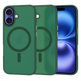 Husa iPhone 16 Techsuit HaloFrost&Atilde;&sbquo;&Acirc;&nbsp;MagSafe Series, verde inchis
