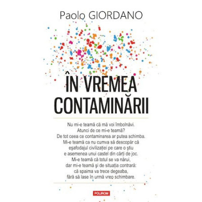 In vremea contaminarii, Paolo Giordano foto