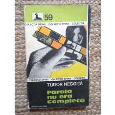 Tudor Negoiță - Parola nu era completă