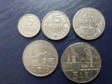 Lot monede 5 bani,15 bani,25 bani,1leu,3 lei-1966 R.S.R.