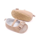 Pantofiori crem cu fundite sclipitoare (Marime Disponibila: 6-9 luni (Marimea