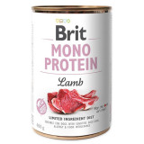 Conservă Brit Mono Protein Lamb, 400 g