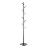 Cumpara ieftin Suport pentru haine Fori metal, negru, 30x30x173 cm