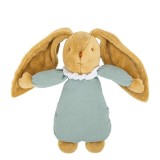 Iepure muzical bumbac organic - 25 cm Verde