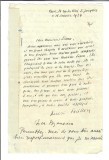 Scrisoare, Henri Focillon catre Anastase Simu, 1934