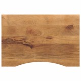 Blat birou cu decupaj curbat 90x50x2,5 cm lemn masiv mango brut