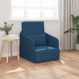 Sofa Pat pentru Podea 2-in-1 Albastru 65x80x83 cm Material