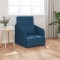 vidaXL Sofa Pat pentru Podea 2-in-1 Albastru 65x80x83 cm Material