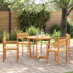 Gossi scaune de gradina, 4 buc., 50x53x80 cm, lemn masiv de salcam