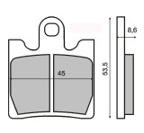 Placute Frana Sinterizate Fata GTS 300 - Performanta Maxima