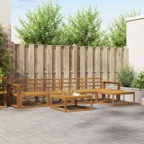 vidaXL Set de canapea 6 pcs natural Lemn Solid de Acacia 3367477