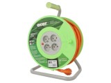 Prelungitor alimentare 3x1,5mm2 ACAR bobinat cu 4 prize PVC 50m