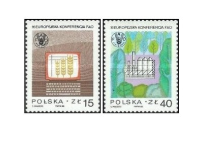 Polonia 1988 - conferinta FAO, serie neuzata foto