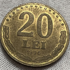 20 Lei 1996 Romania, UNC, cel mai rar din serie (2)