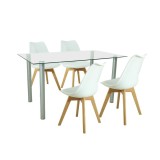 Set de masă Midori 4 1 alb