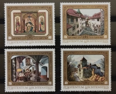 BC54,Liechtenstein 1978, serie castele, arta, picturi foto