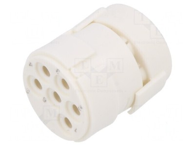 Conector M23 cu 6 pini mamă pe cablu 20A foto