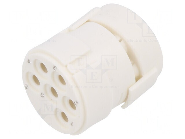 Conector M23 cu 6 pini mamă pe cablu 20A
