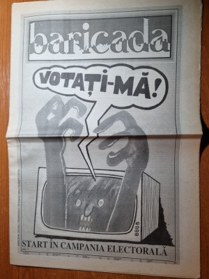 baricada 4-10 august 1992-interviu adrian nastase foto