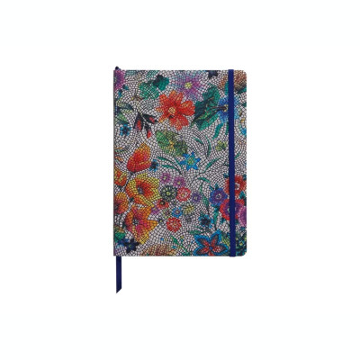 Notebook coperta tare piele A5 144 pagini Clairefontaine Celeste Flori foto