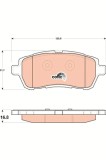 TRW GDB1893 COTEC set placute frana,frana disc