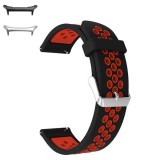 Curea din silicon compatibila cu Samsung Galaxy Watch Ultra, Black Ruby