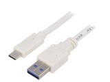Cablu USB 3.0 A la C Aurit 0,5m Alb