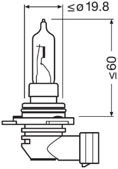 BEC 12V HIR2 PX22D 55W ORIGINAL OSRAM 20652 foto