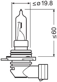 BEC 12V HIR2 PX22D 55W ORIGINAL OSRAM 20652