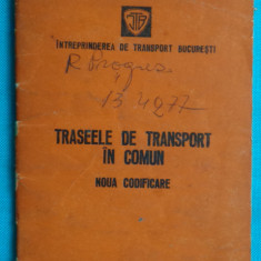 Intreprinderea de transport Bucuresti – Traseele de transport in comun 1981